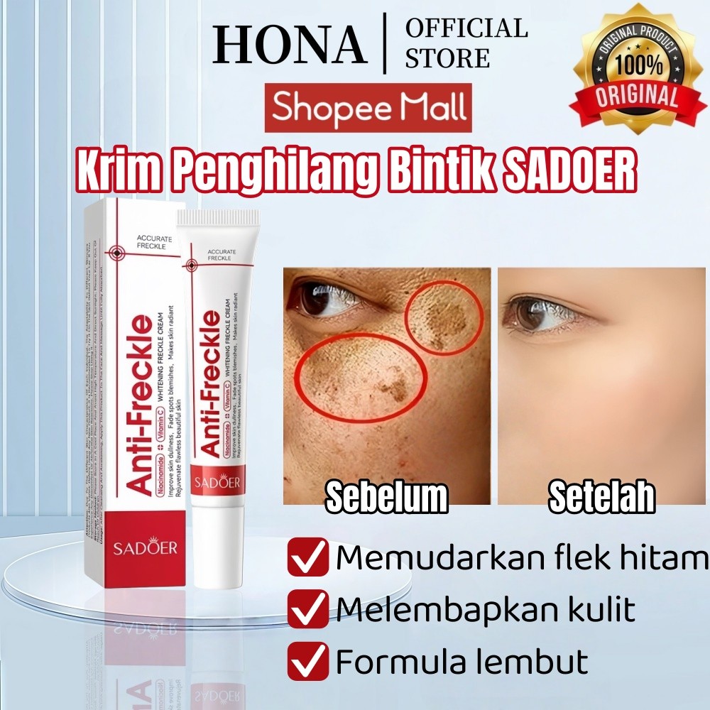 HONA - BPOM Cream Flek Hitam Membandel Cream Siang Malam Glowing Retinol Cream 20g Cream Penghilang 