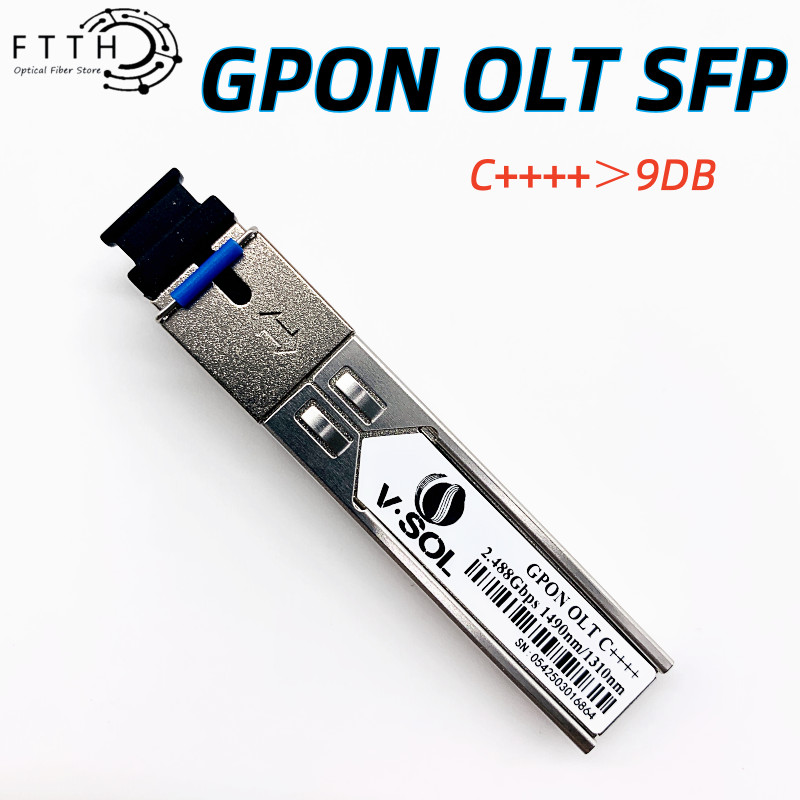 VSOL GPON OLT SFP module c++++ 9DB 1490/1310nm Transceiver SC port Compatible With ZTE fiberhome