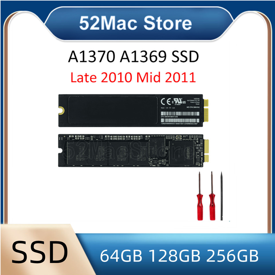 Laptop A1370 A1369 SSD 64GB 128GB 256GB for Apple Macbook Air 11" 13" Solid State Drives 6+12 P 2010