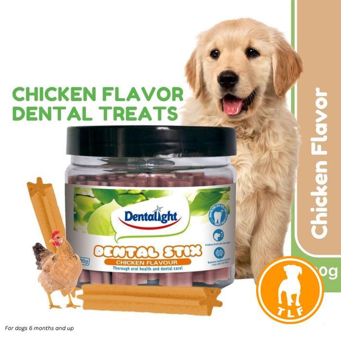 KucingGawrong2 Snack/Denta Penghilang Bau Mulut dan Gigi Anjing Dental Stix Dentalight Pembersih Gig