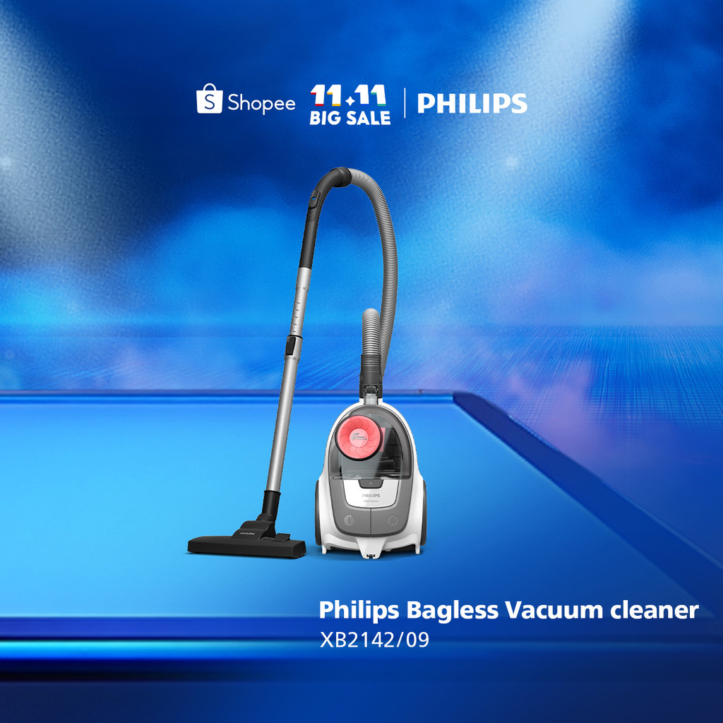 PHILIPS Bagless Vacuum Cleaner - XB2142/09 [Powercyclone 4/Daya Jangkau 9m/Nozel Serbaguna/Penyedot 
