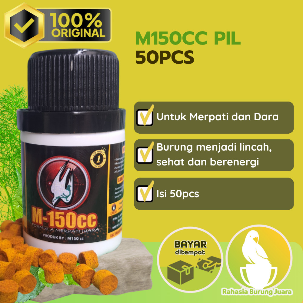 M 150 CC Kapsul Merpati isi 50 Pil Vitamin Merpati Juara Nutrisi Burung Dara