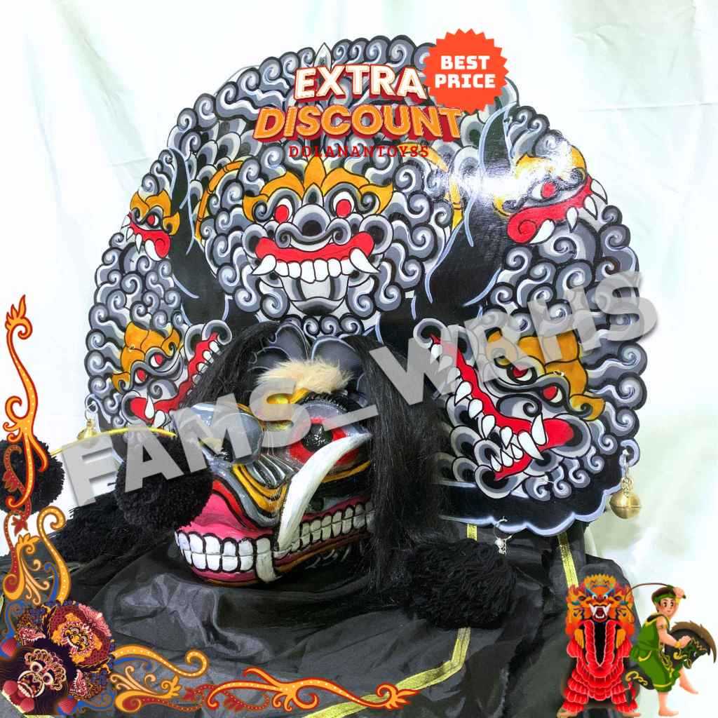 NEW  Barongan Siung Gantung Asli Kayu Solid