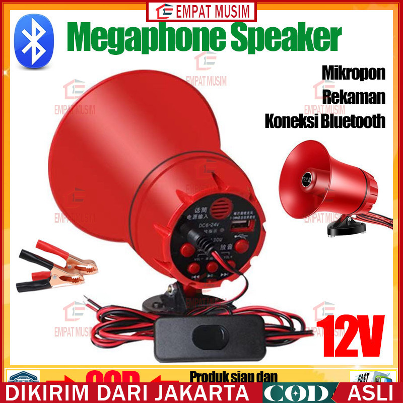 Toa Megaphone Megaphone Speaker Corong Sirine Bisa Rekam Suara Pengeras Suara Bisa Rekam Suara Merk 