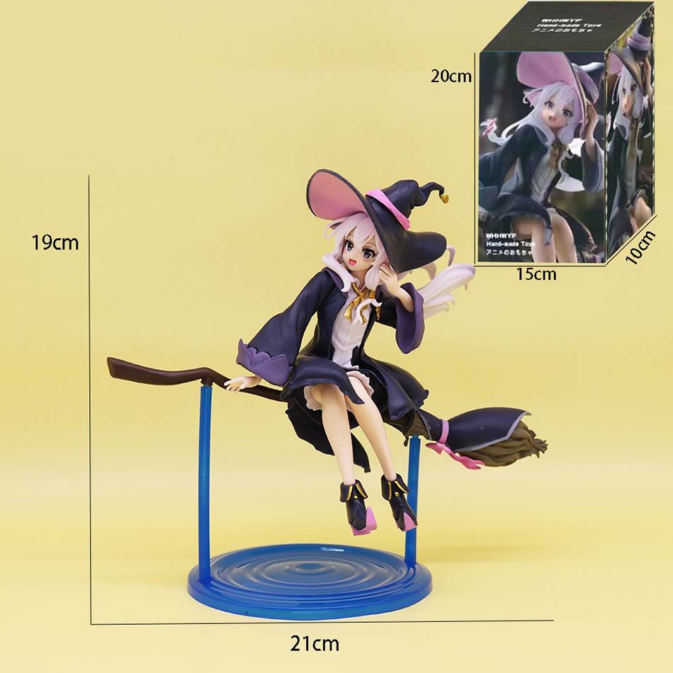 19cm Witch Elaina Anime Figure Wandering Witch The Journey of Elaina Action Figure PVC Collection Mo