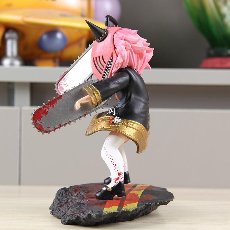 Devil Hunter Anya Forger Cos Chainsaw Man Animal Figure Peripheral Models Figurines Gk Desktop Ornam
