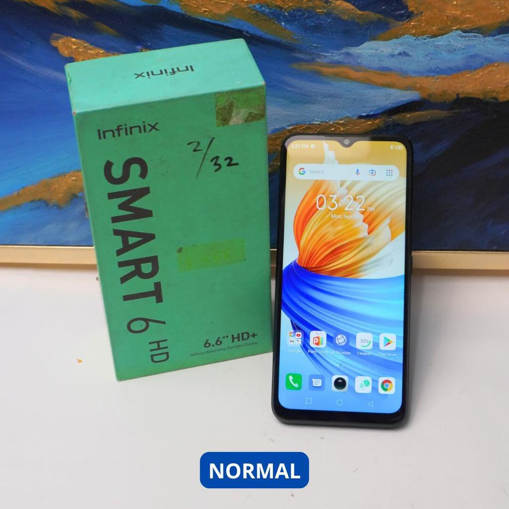 INFINIX SMART 6 HD 2/32 GB - HP SECOND ORIGINAL SINAR MUTIARA CELL