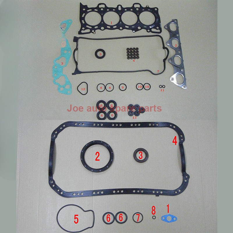 Engine Full head gasket set kit for Honda CIVIC VI CRX III Mk V VI HRV 14L 15L 16L 94 52151000 41706