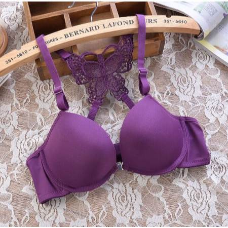 Bra Bralette Wanita Sexy Seamless BH Kait Depan, Nyaman & Elastis
