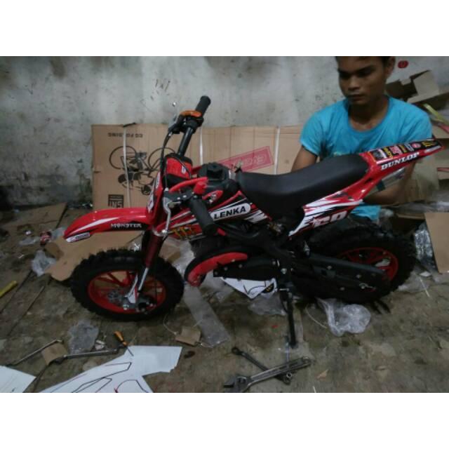 RS486 Motor trail anak mini 50cc cross lenka 69 motorcros