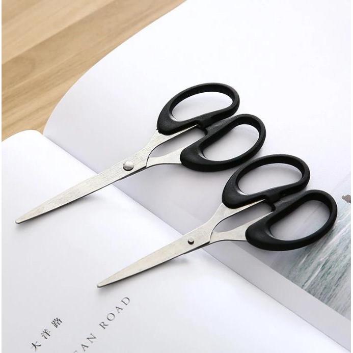 Gunting Kertas Warna Hitam Serbaguna Aesthetic Style Scrapbook Scissors - SMALL