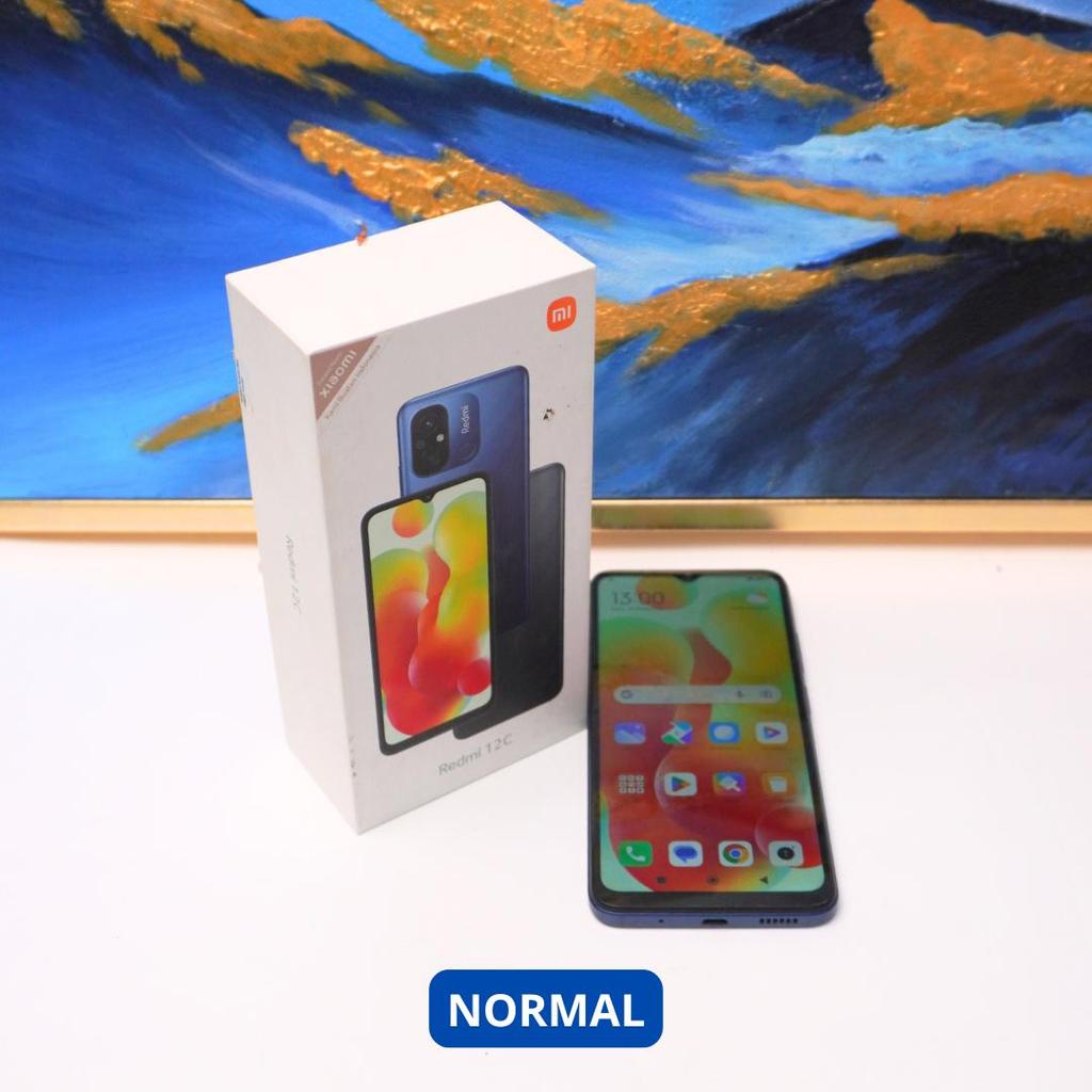 XIAOMI REDMI 12C 4/64 GB HP SECOND ORIGINAL SINAR MUTIARA CELL