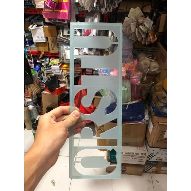 Mal huruf jumbo 10 cm per huruf