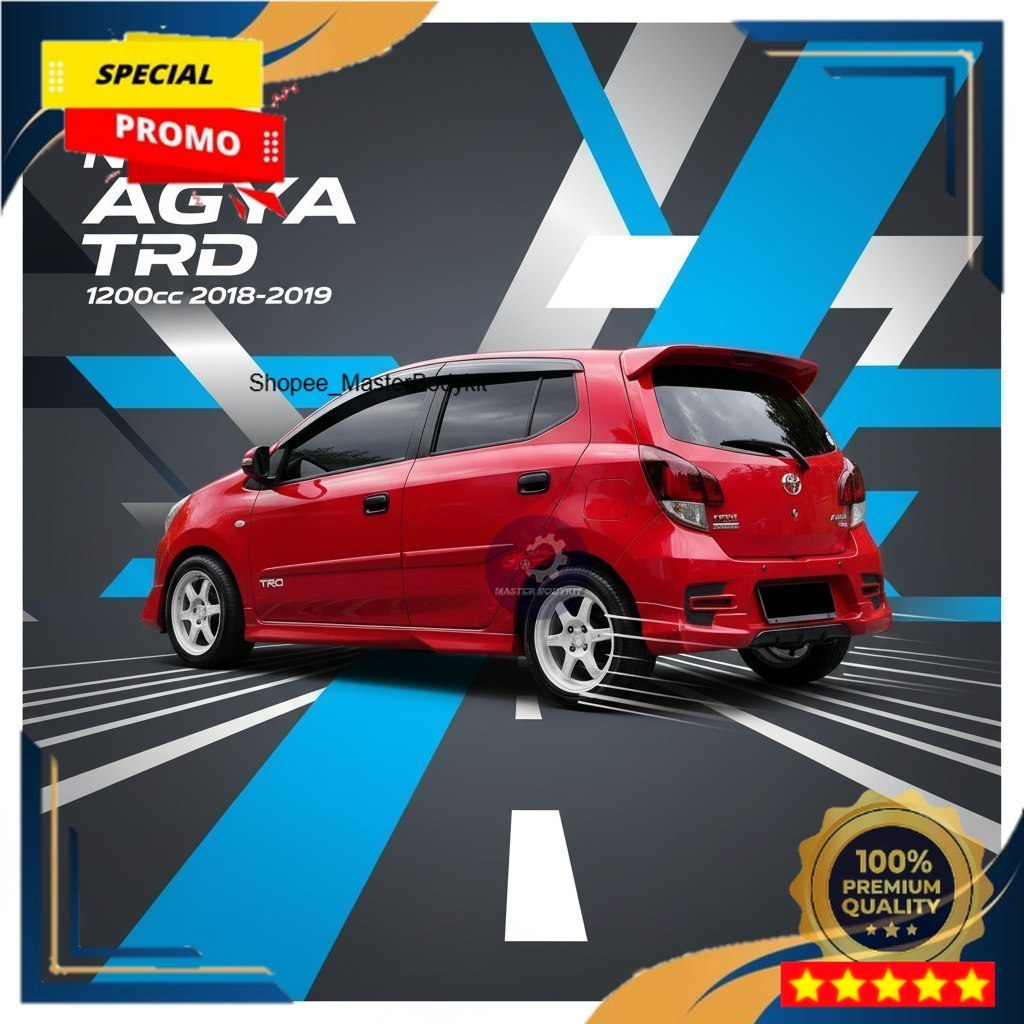 (Ready Stok) BODYKIT AGYA TRD 2017 2018 2019  NEW AGYA TRD  BODY KIT ALL NEW AGYA TRD GRADE-A
