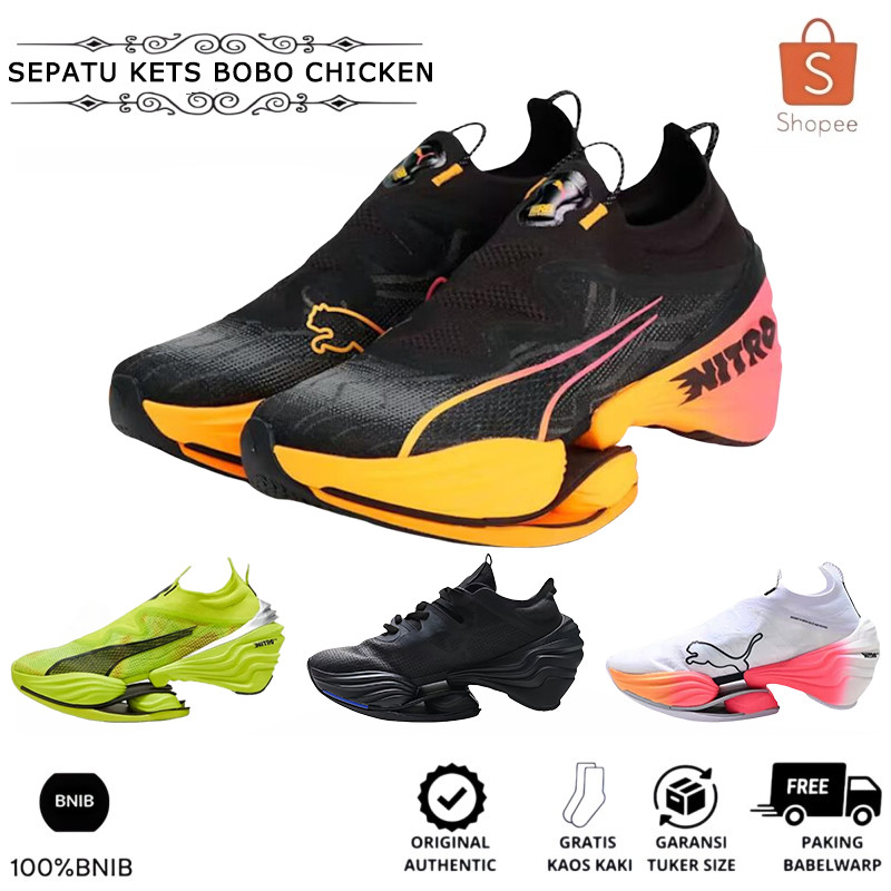 Sepatu kets PUMA FAST-RB NITRO ELITE merupakan sepatu lari berbahan pelat karbon yang lembut, nyaman