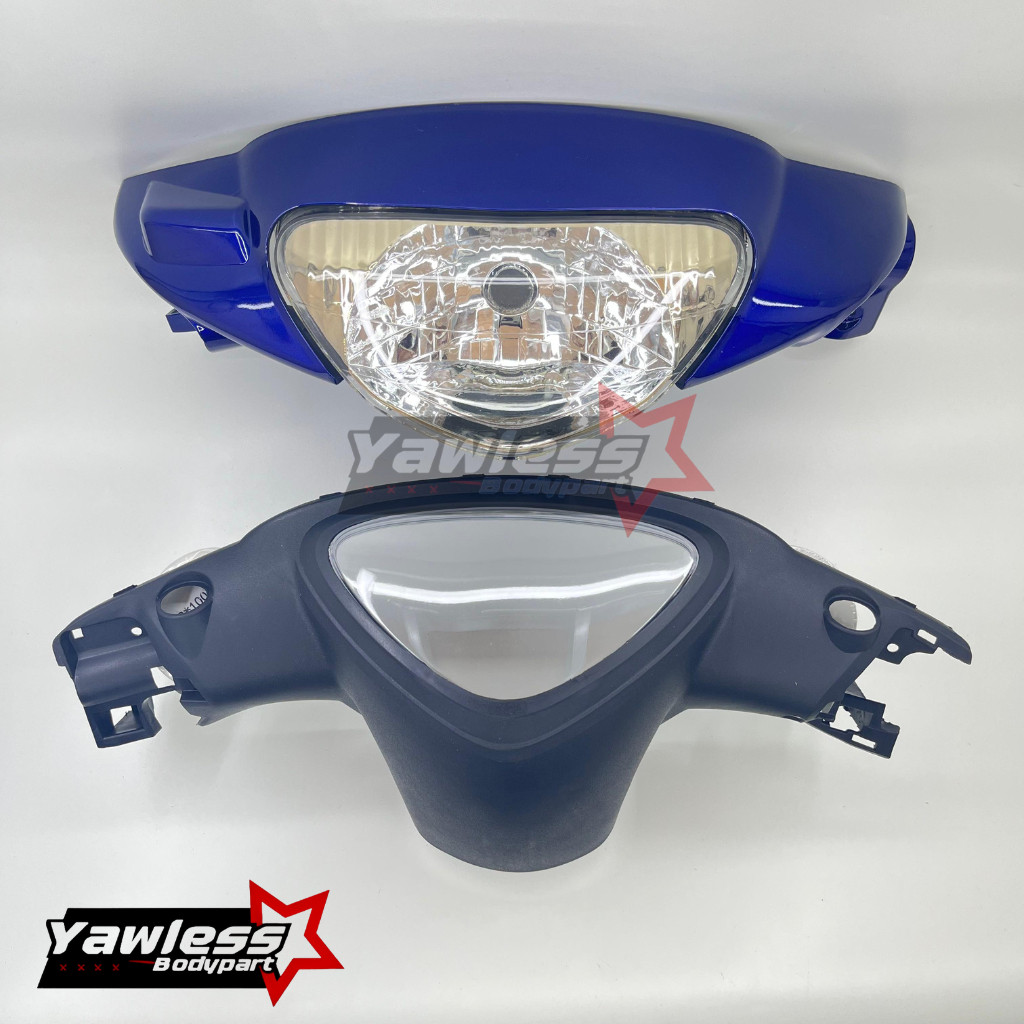 Batok Depan Mio Sporty Biru Tua Tahun 2003 / Totok Mio Sporty Biru Tua + Mika Speedometer