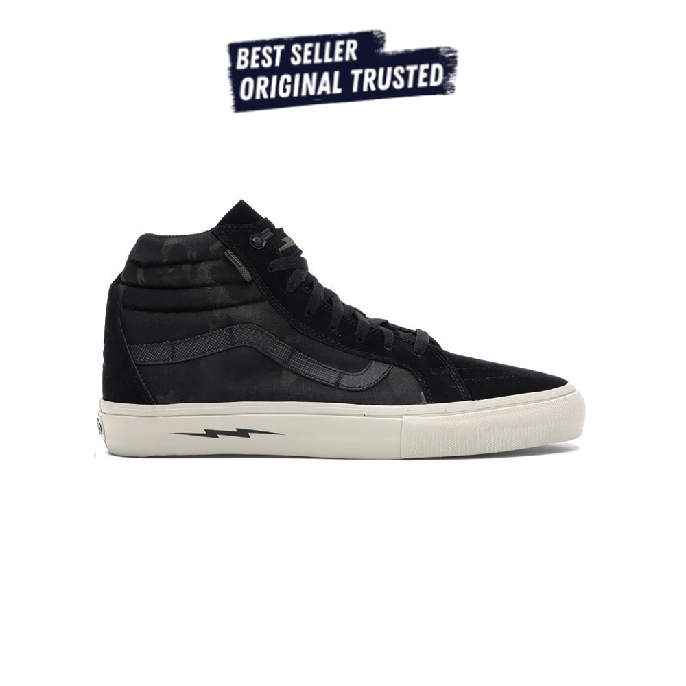 Sepatu Sneakers Vans Sk8 Hi Notchback Defcon Multicam Jungle Black  Original BNIB