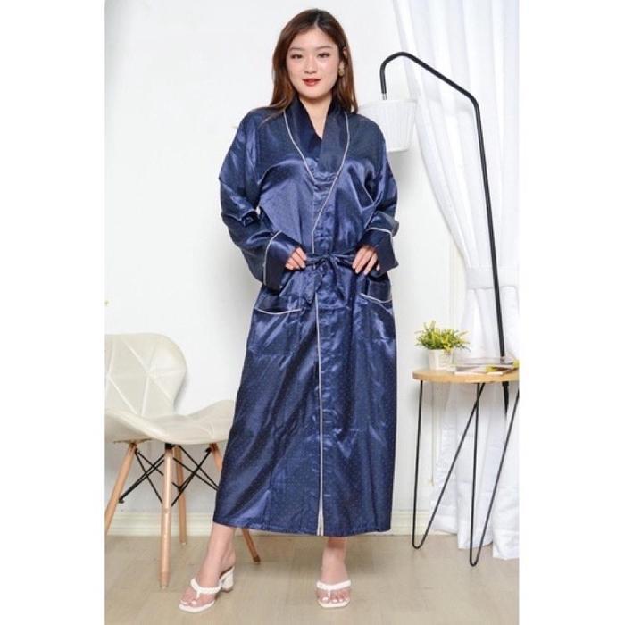 JC- Kimono Set 2in1 Sutra / Baju tidur Kimono Satin Import / Kimono Pengantin / Kimono Sexy Import /