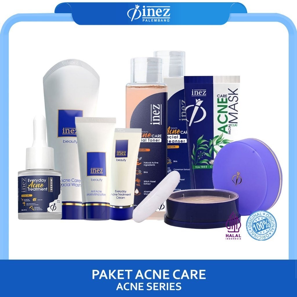 INEZ Paket Acne Care Perawatan Jerawat Bundling Inez Cosmetics