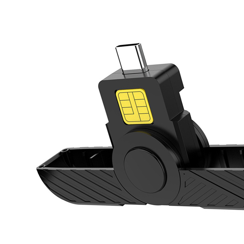 Portable Smart Card Reader TypeC ID CAC Card Reader ATM Card Visa Reader for SIM Chip ID Card for gi