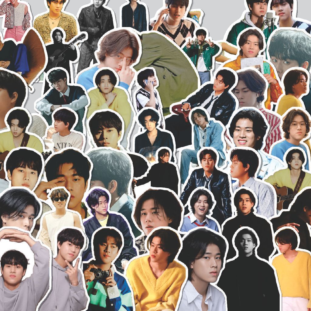 Stiker Cutting Pack Stiker Lee Mujin Isi 100Pcs Series Aesthetic Lucu Keren Untuk Koper Bahan Vynil