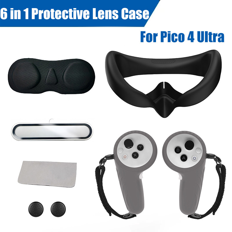6 in 1 Protective Lens Case Anti-Leakage Eye Pad Face Mask VR Accessories Set VR Shell Cover for pic