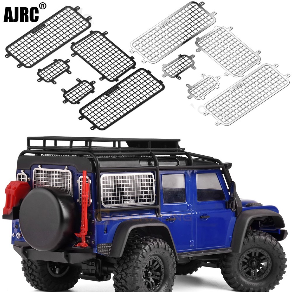 Stainless Steel Metal Stereoscopic Window Anti-collision Net Side Window+rear Window Net For 1/18 Tr