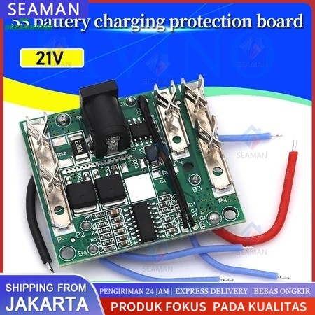 COD Modul BMS 5s 21V Bor cordless drill Proteksi Baterai Lithium 18650 Bms 5s modul sparepart batera