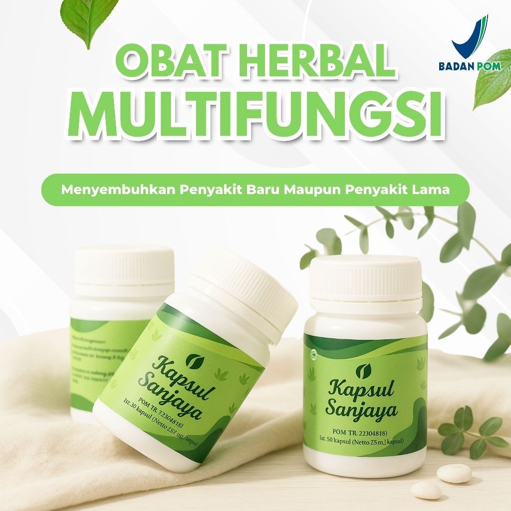 Sanjaya Obat Herbal Isi 56 Kapsul – Membantu  Redakan Nyeri Otot, Kram & Kesemutan | Herbal Alami, 1