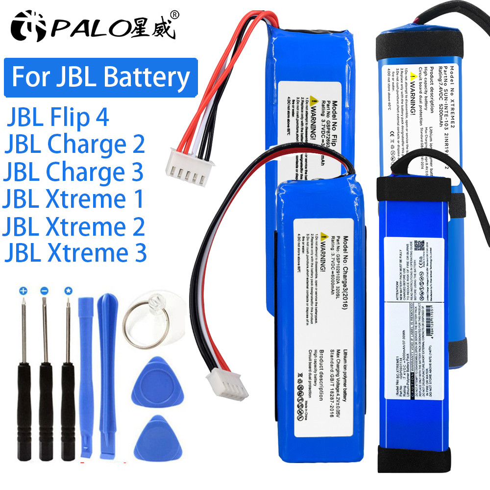 2023 100% Original Speaker Rechargeable Battery For JBL Flip 4 Charge 2 3 Xtreme 1 Xtreme 2 3 JBL Ba