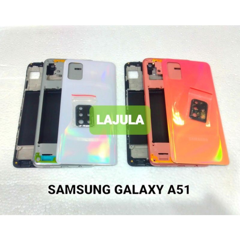 kesing housing casing full set samsung galaxy a51 frame + bezel + backdoor original