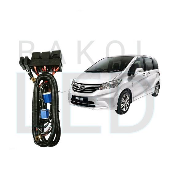 Relay Set Lampu Utama LED H4  Mobil Honda Freed 2009 2017 BL
