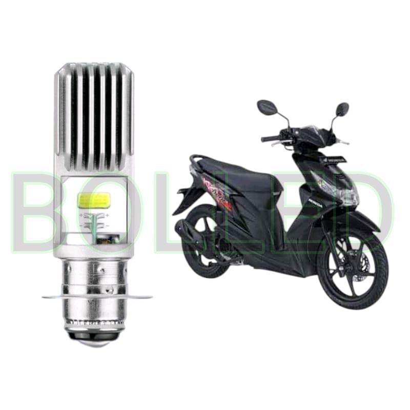 1pcs Lampu depan LED H6 COB motor Honda Beat karbu BLD