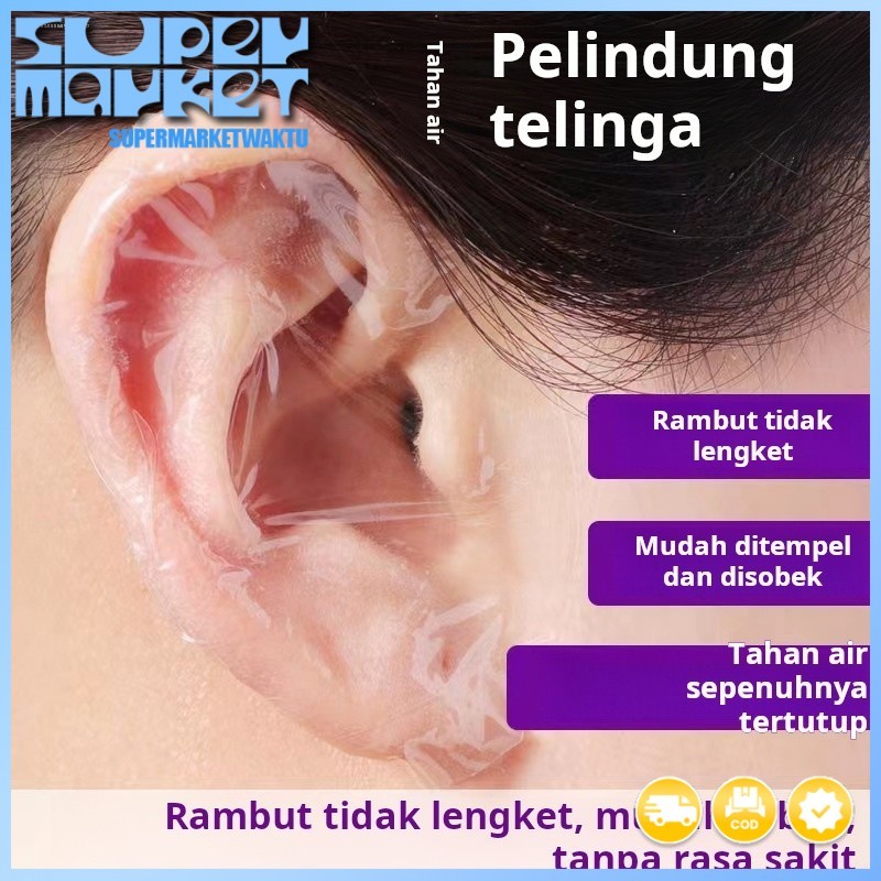 Stiker telinga anti air untuk orang dewasa, stiker telinga saat berenang, radang telinga tengah, lub