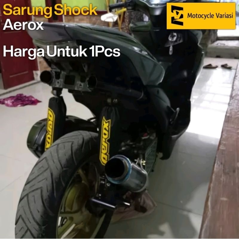 aksesoris motor aerox Sarung Shockbreaker Aerox Cover Shock Aerox