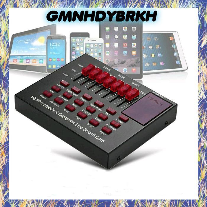 V8 Plus mobile & computer live sound card - -, -