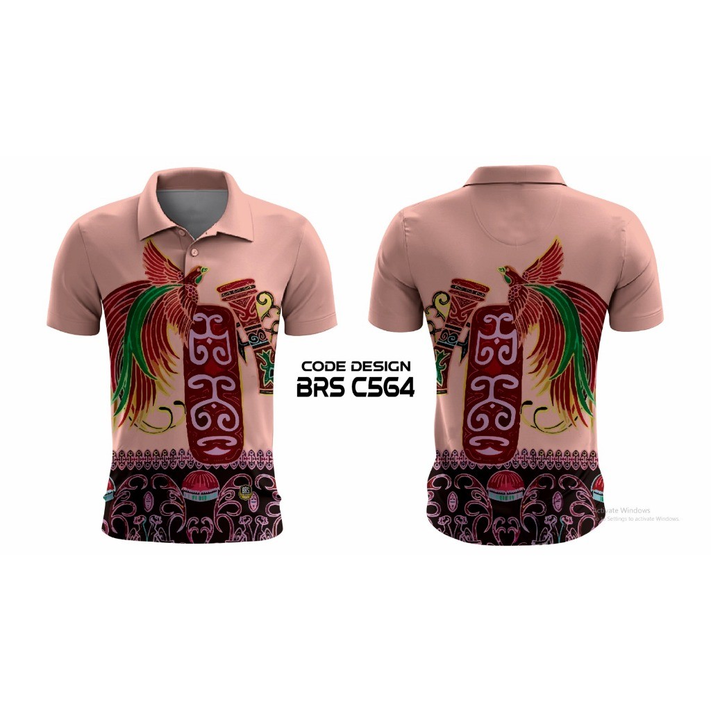 KAOS JERSEY KERAH POLO EDISI BATIK PAPUA FREE CUSTOM FULL PRINTING KUALITAS PREMIUM BY: ARENA JERSEY