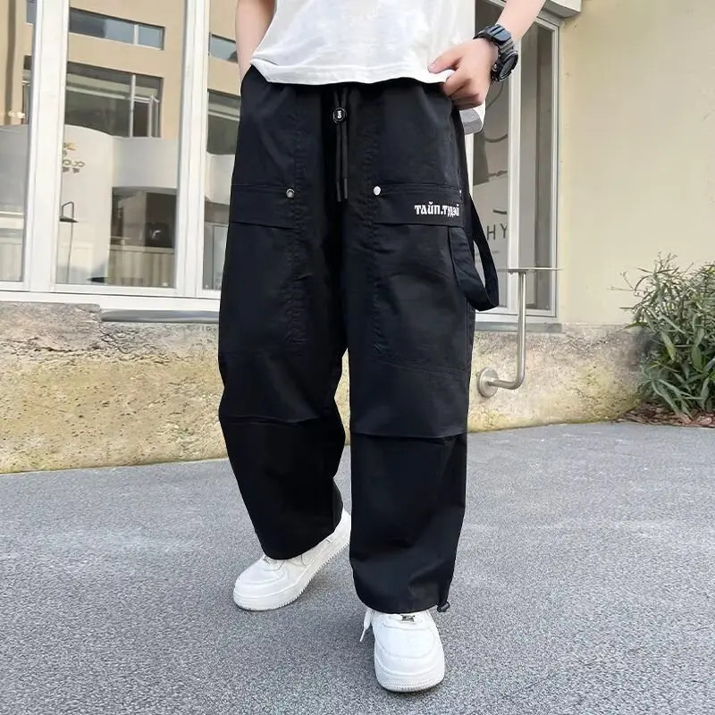 Celana Cargo Anak Laki-laki 1Tahun Baggy Pants American Drill Wanita Celana Jeans / Denim Jogger Dri