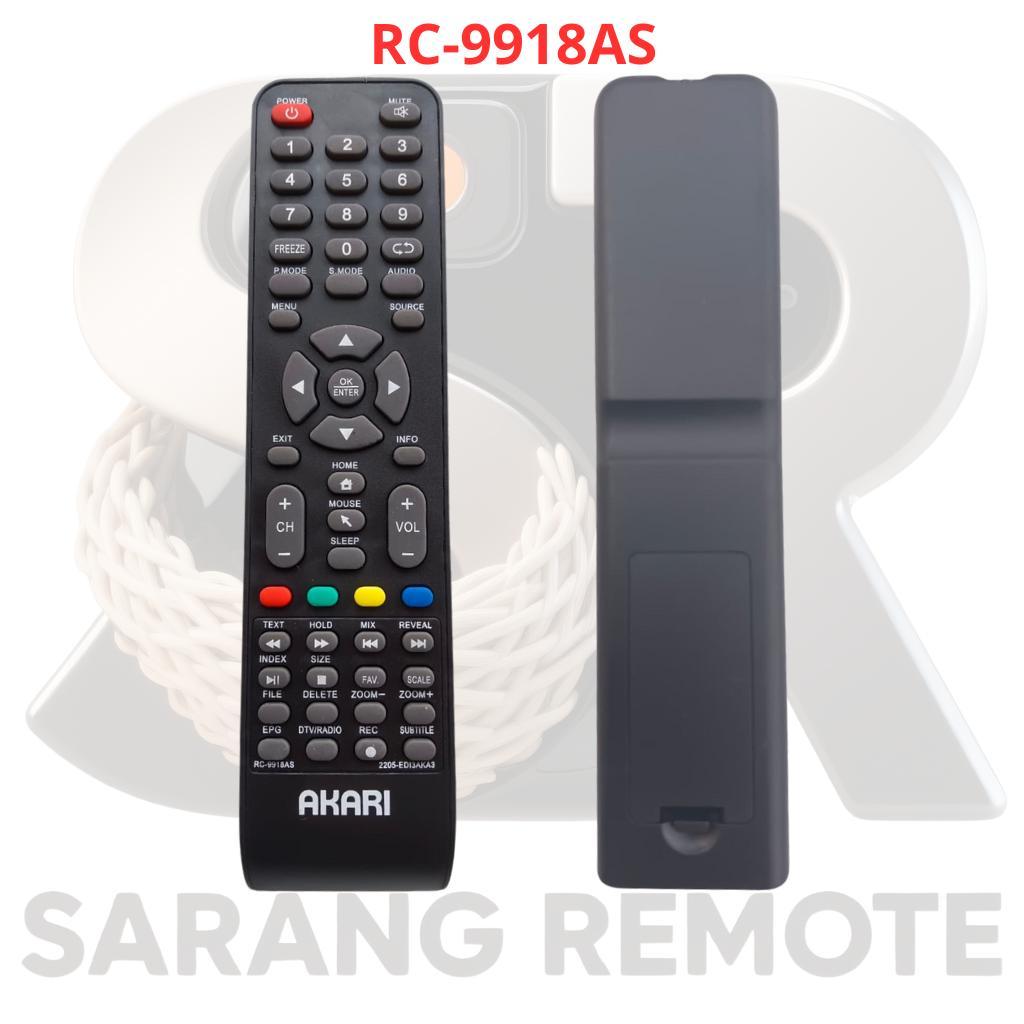 REMOT REMOTE TV AKARI SMART TV RC-9918AS SARANG REMOTE