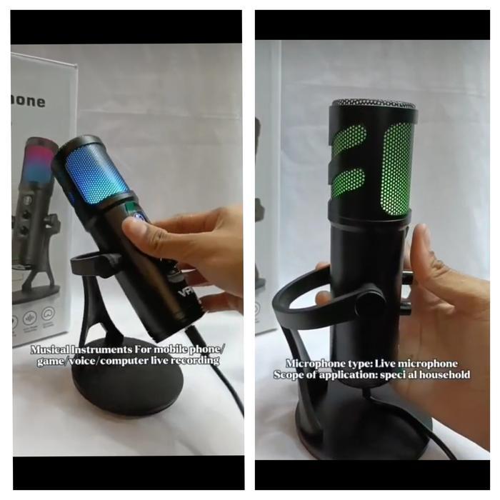 Mic Live Streaming VPK PS 776 PRO Desktop Live Microphone Live Streaming