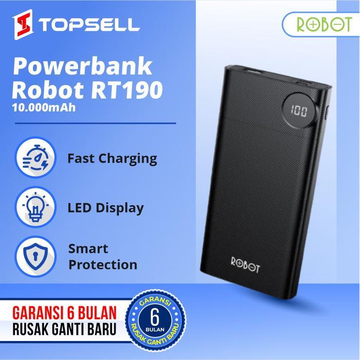 POWERBANK ROBOT RT190 10.000 MAH TYPE C & MICRO - RT190S
