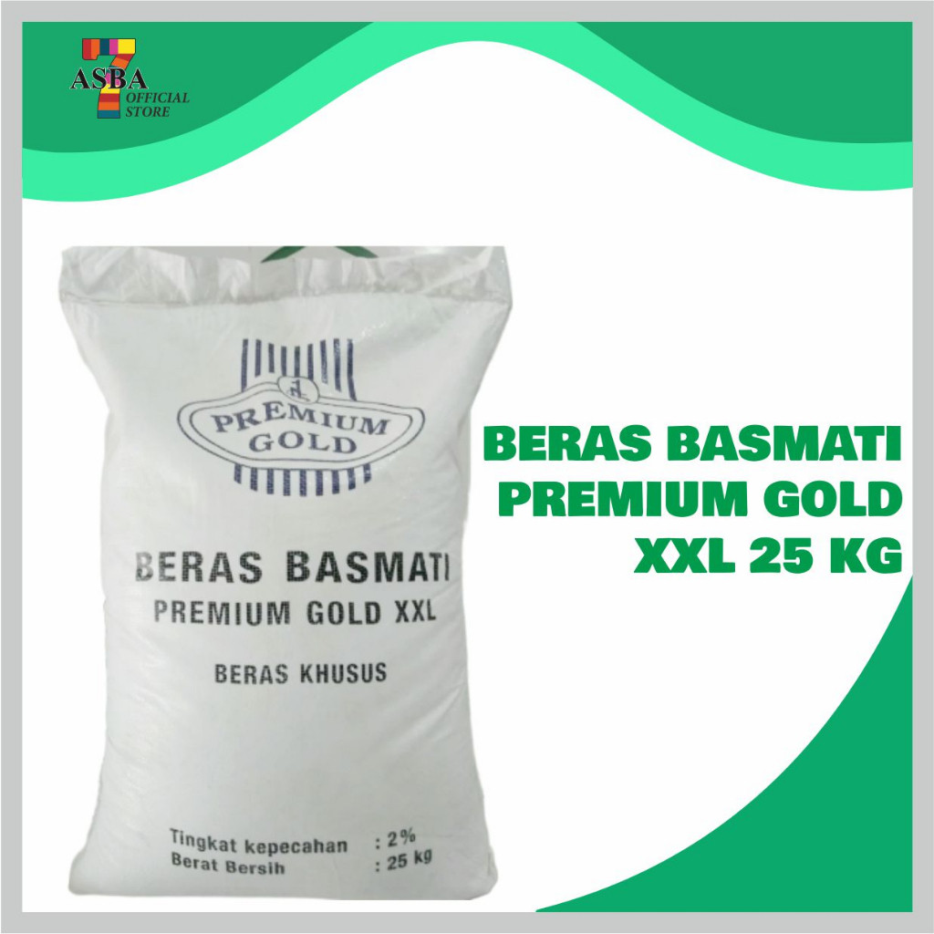 BERAS BASMATI PREMIUM GOLD XXL 25 KG