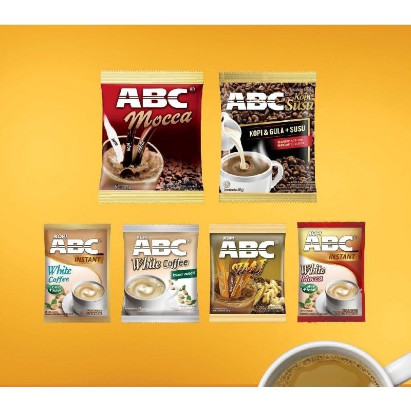 ABC KOPI MOCCA SUSU WHITE COFFE INSTANT PRAKTIS ENAK DAN MURAH - AMY