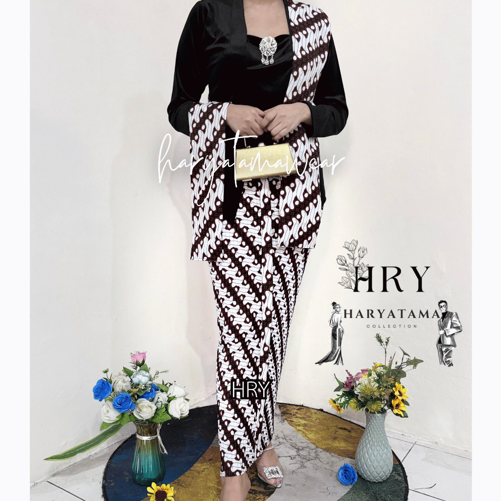 SET ROK & SELENDANG Parang Barong Jarik Instant WIRU Batik kain halus rok melar kondangan, WISUDA PR