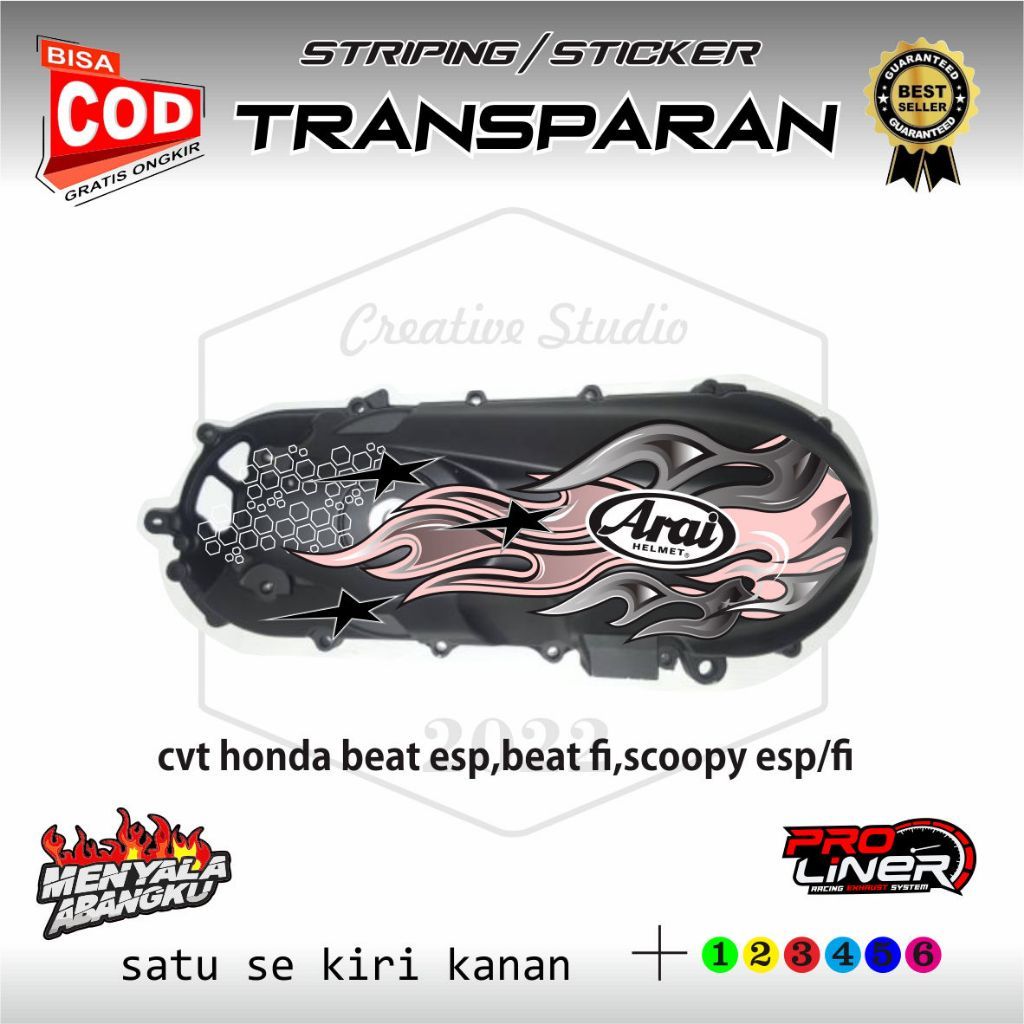 STICKER BAK CVT / sticker variasi bok cvt beat esp,sbok cvt dari 2019 ke bawah