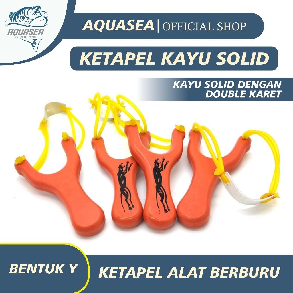 PETUALANGAN PANCING - Mainan Ketapel Kayu Polos Plitur Perangkap Ikan Kuat dan Kokoh