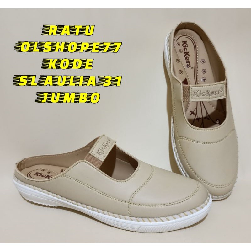 sepatu selop wanita kickers kekinian big size jumbo 41_45 sl aulia 31