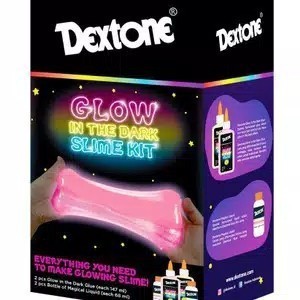 DEXTONE SLIME KIT GLOW IN THE DARK - PINK