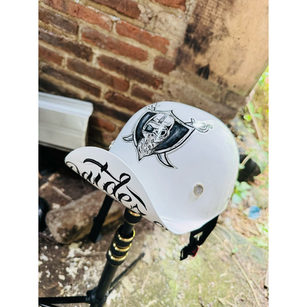 Helm Topi Chip Snapback Motif Raiders Ukuran M-L