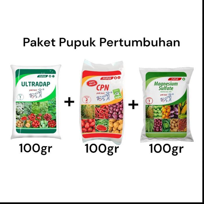 PROMO  Paket Pupuk Pertumbuhan  pupuk pertumbuhan vegetatif Kno3merah Ultradap Magnesium [@100gr ]Ta